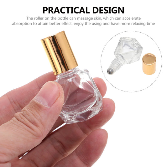 12Pcs 8ml Glass Mini Essential Oil Roller Ball Bottles Leakproof Travel Perfume Subpackaging Roller Bottles Perfume Bottle Kit