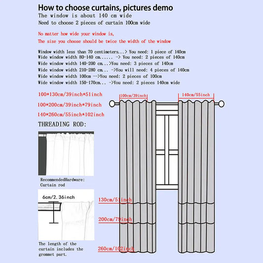 1 Panel Christmas line grid curtain suitable for living room and bedroom decoration