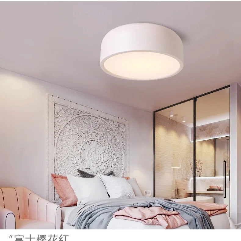 Nordic minimalist modern designer living room bedroom study home macaron color LED ceiling light