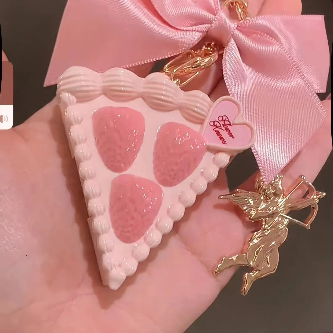 Flower Knows Strawberry Cupid Solid Perfume Balm Cute Portable Hand Cream Decorative Pendant Perfumes Convenient On-the-Go