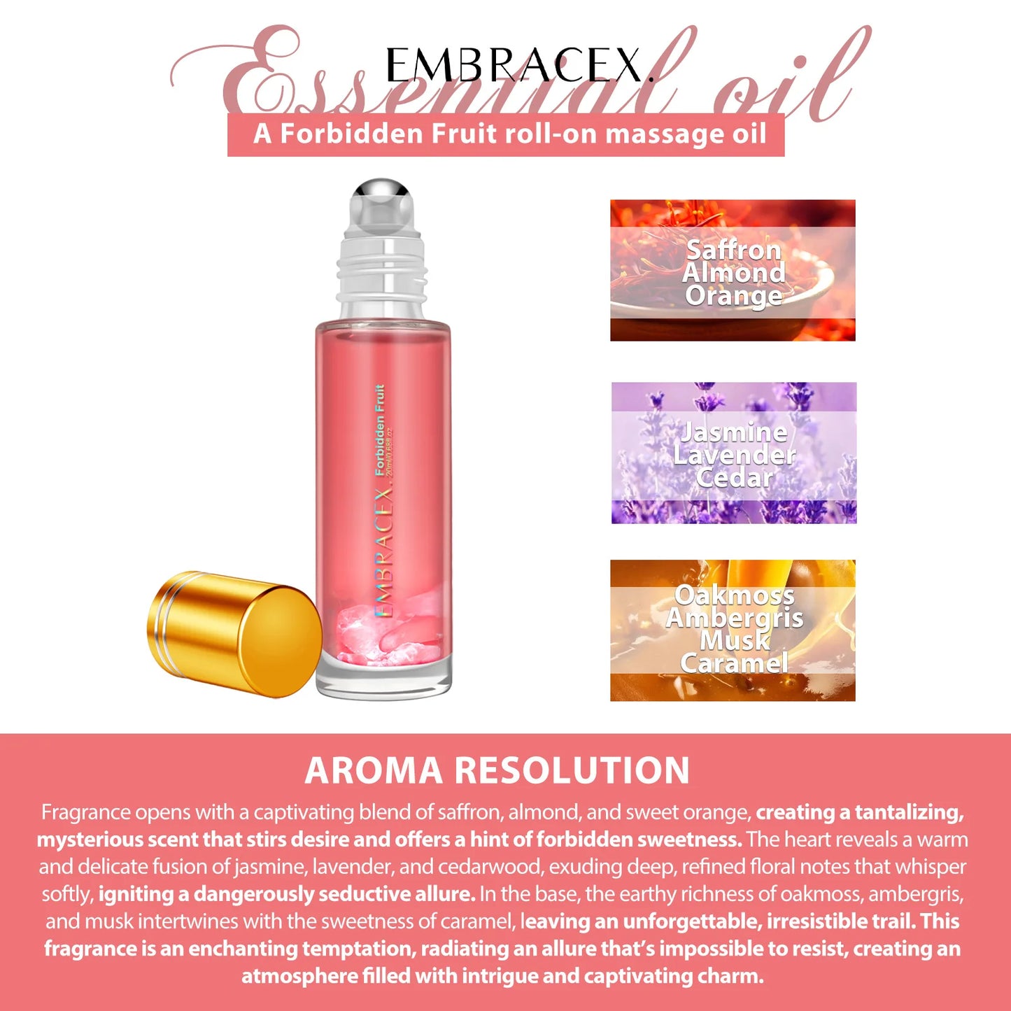 20ml Forbidden Fruit Essential Oil Rollerball Perfume Essential Oils Skincare DIY Candle/Soap Long lasting Scent Holiday gifts