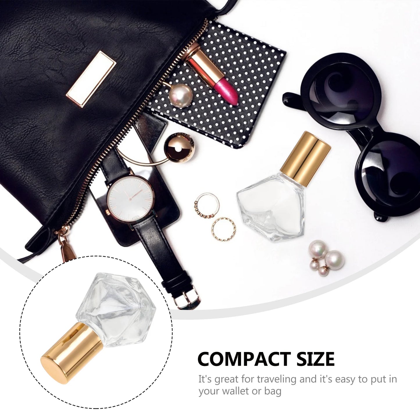 12Pcs 8ml Glass Mini Essential Oil Roller Ball Bottles Leakproof Travel Perfume Subpackaging Roller Bottles Perfume Bottle Kit