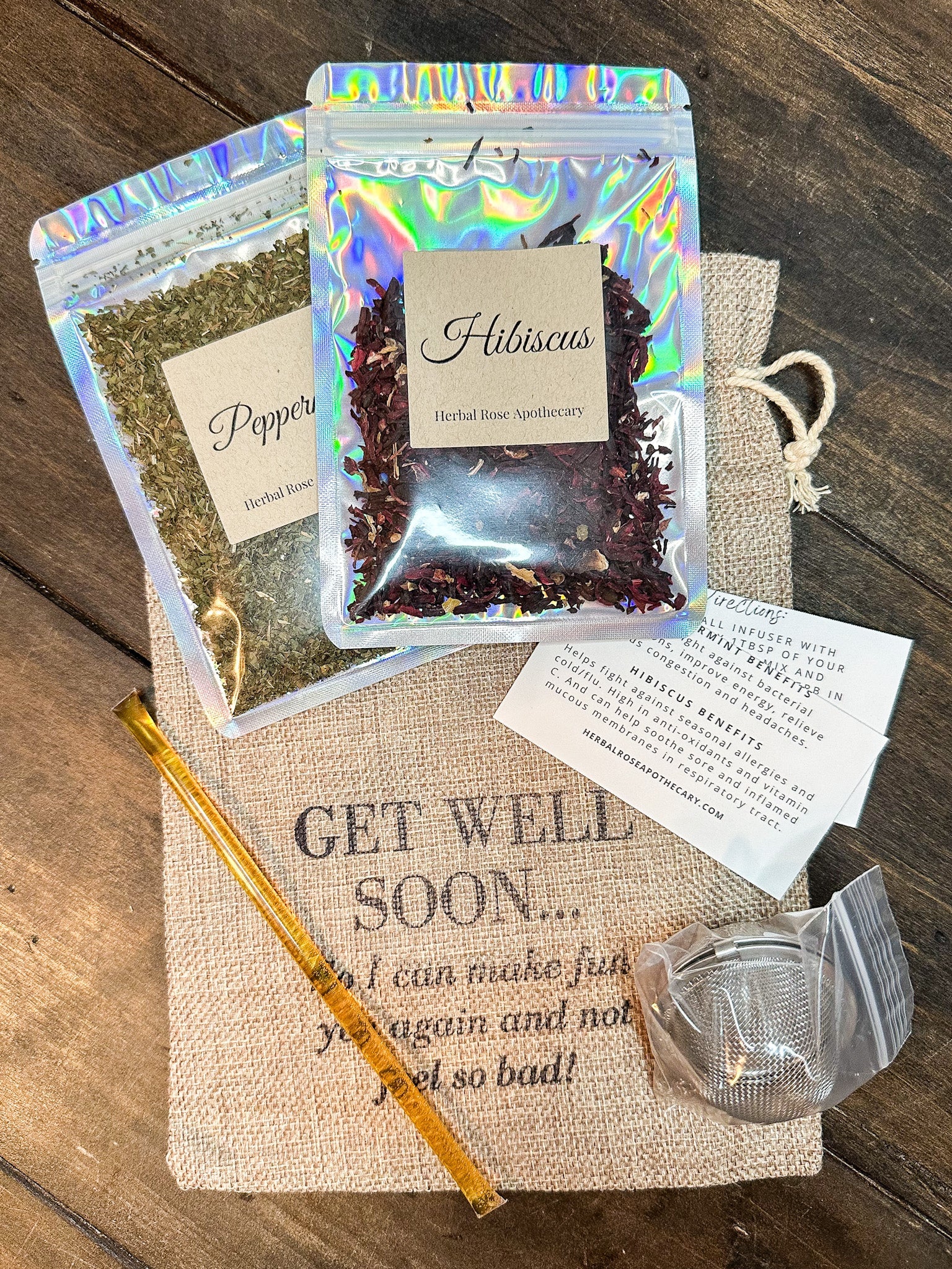 Sachet cadeau de tisane - 2 sachets cadeaux de tisane