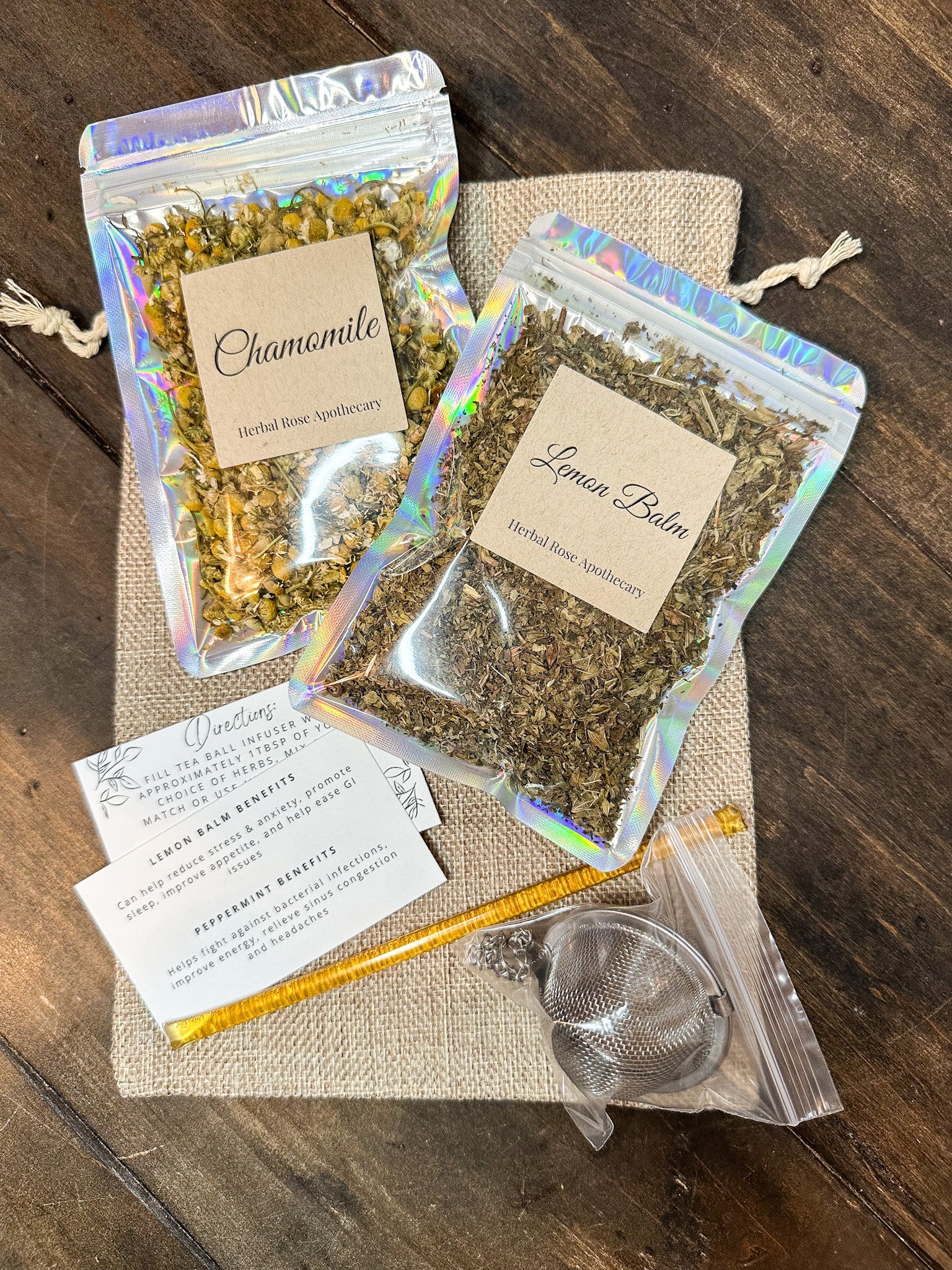 Sachet cadeau de tisane - 2 sachets cadeaux de tisane