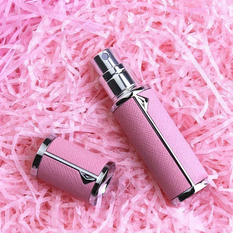 5ml Leather Perfume Bottle Refillable Perfume Atomizer for Travel Spray Bottle with Ultral Fine Fragrance Container Empty Mini