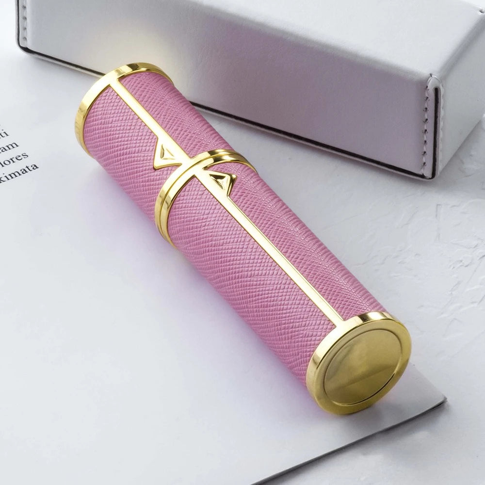 5ml Leather Perfume Bottle Refillable Perfume Atomizer for Travel Spray Bottle with Ultral Fine Fragrance Container Empty Mini