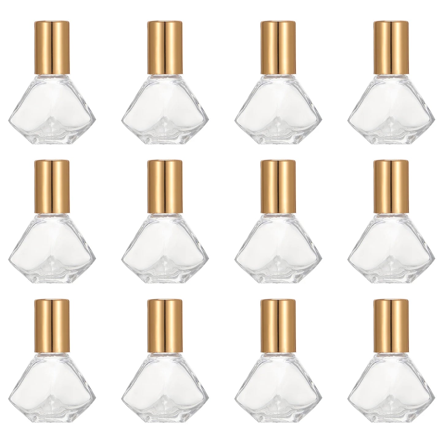 12Pcs 8ml Glass Mini Essential Oil Roller Ball Bottles Leakproof Travel Perfume Subpackaging Roller Bottles Perfume Bottle Kit