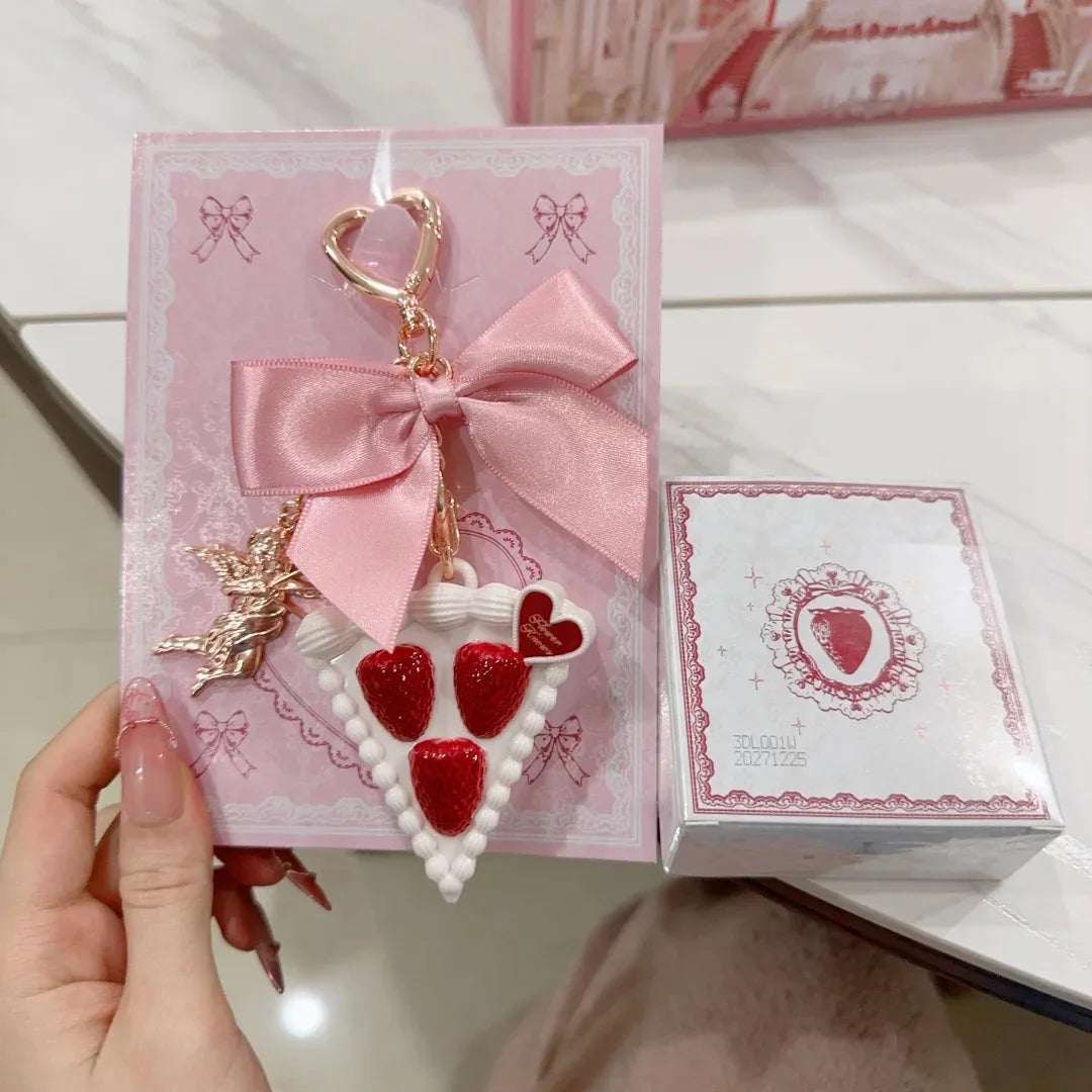 Baume parfumé solide Flower Knows Fraise Cupidon 3g Vegan Longue Durée, Pendentif, Format Voyage, Cadeau Mignon pour Femme 