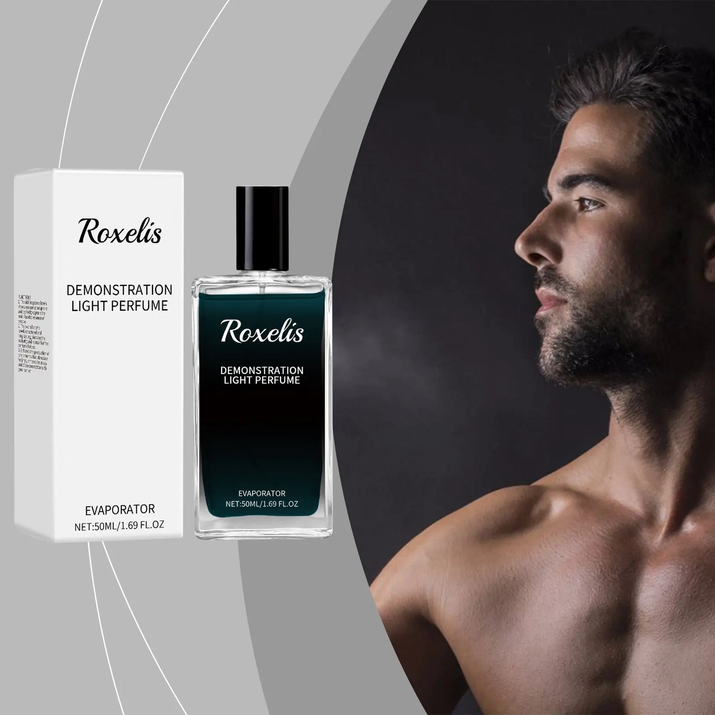 Roxelis 50ml Men Cologne Charming Perfume Lasting Pheromone Scent Sandalwood Dating Glamour Deodorant Charming Body Perfume
