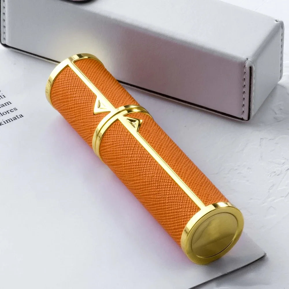 5ml Leather Perfume Bottle Refillable Perfume Atomizer for Travel Spray Bottle with Ultral Fine Fragrance Container Empty Mini