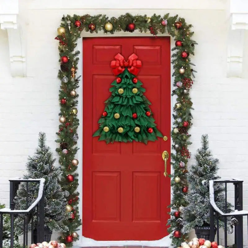 Handmade Christmas Wreath Holiday Door Decoration