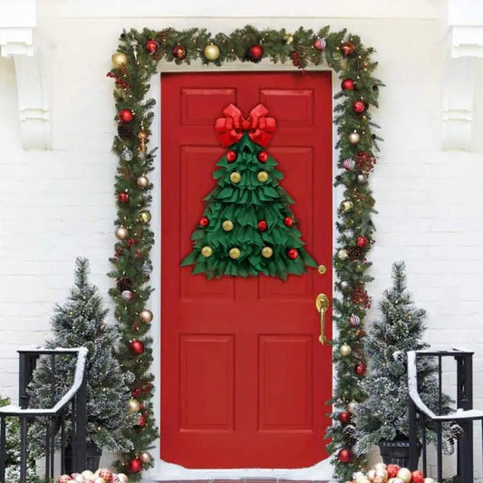 Handmade Christmas Wreath Holiday Door Decoration