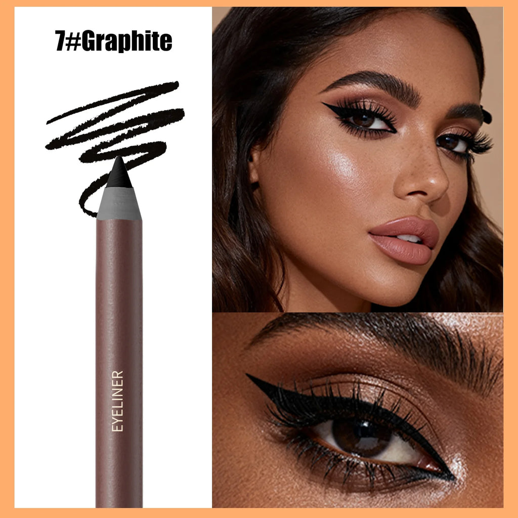 Crayon eyeliner, résistant à l'eau et à la transpiration, longue tenue et sans bavure, avec recharge dure.
