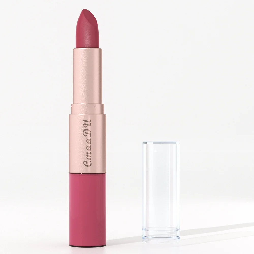 3pcs Lipstick Lipgloss Set Double Head Non-stick Cup Makeup Waterproof Sexy Woman Lip Makeup Long Lasting Lipsticks Kit