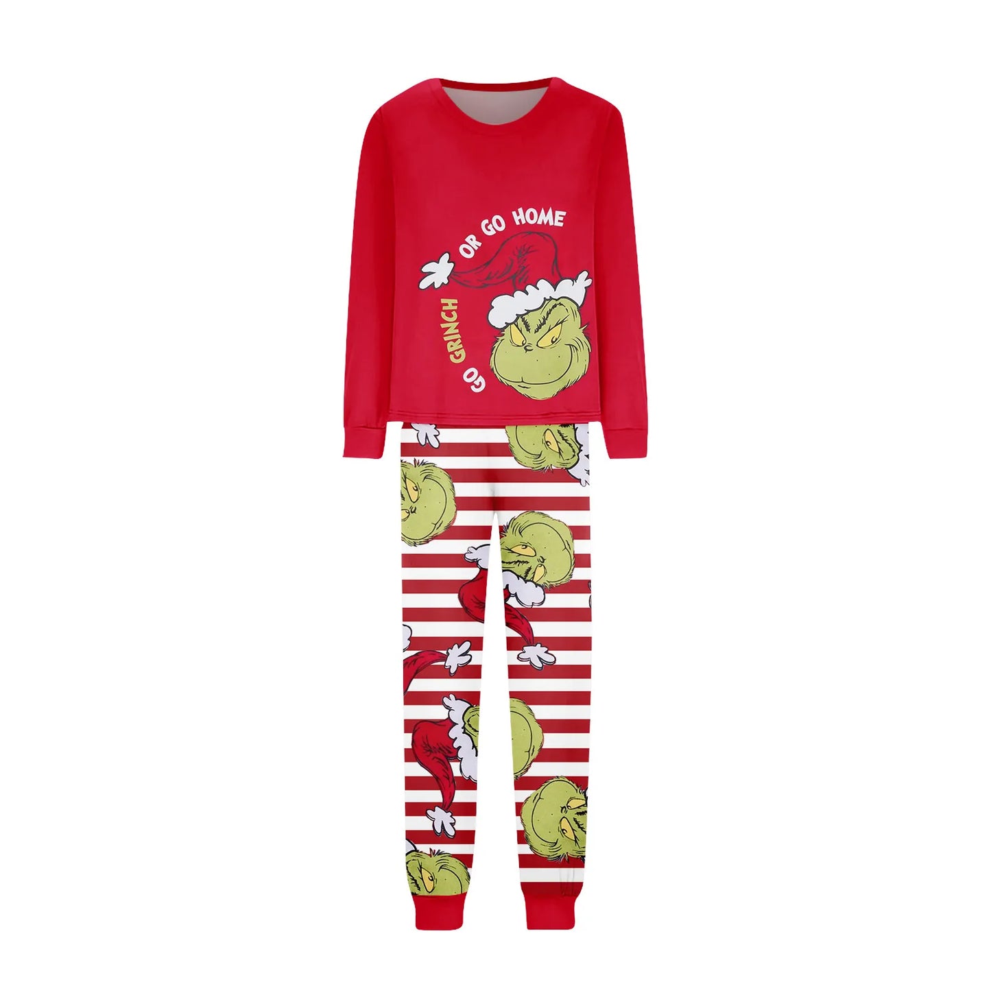 Family Matching Christmas Pjs, Playful Cartoon 2-Piece Pajama Set, Festive And Fun Holiday Sleepwear For The Whole Family