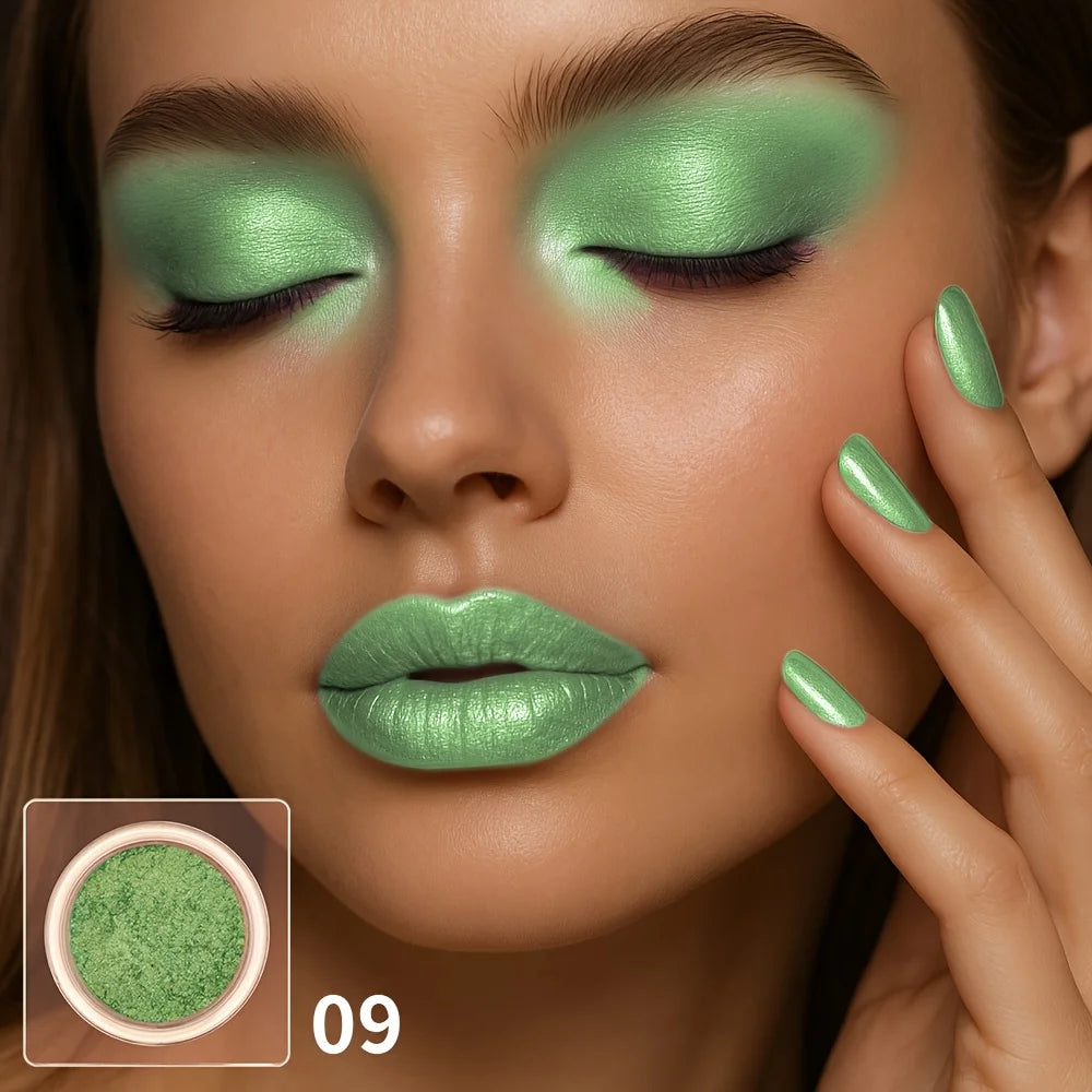 Fard à paupières pailleté - Fard à paupières brillant et ultra-lustré, facile à appliquer, avec un rendu des couleurs exceptionnel, idéal pour les fêtes et festivals.