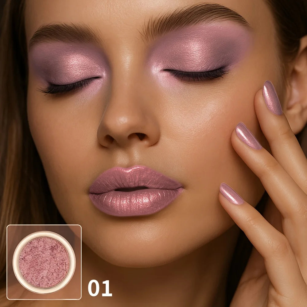 Fard à paupières pailleté - Fard à paupières brillant et ultra-lustré, facile à appliquer, avec un rendu des couleurs exceptionnel, idéal pour les fêtes et festivals.