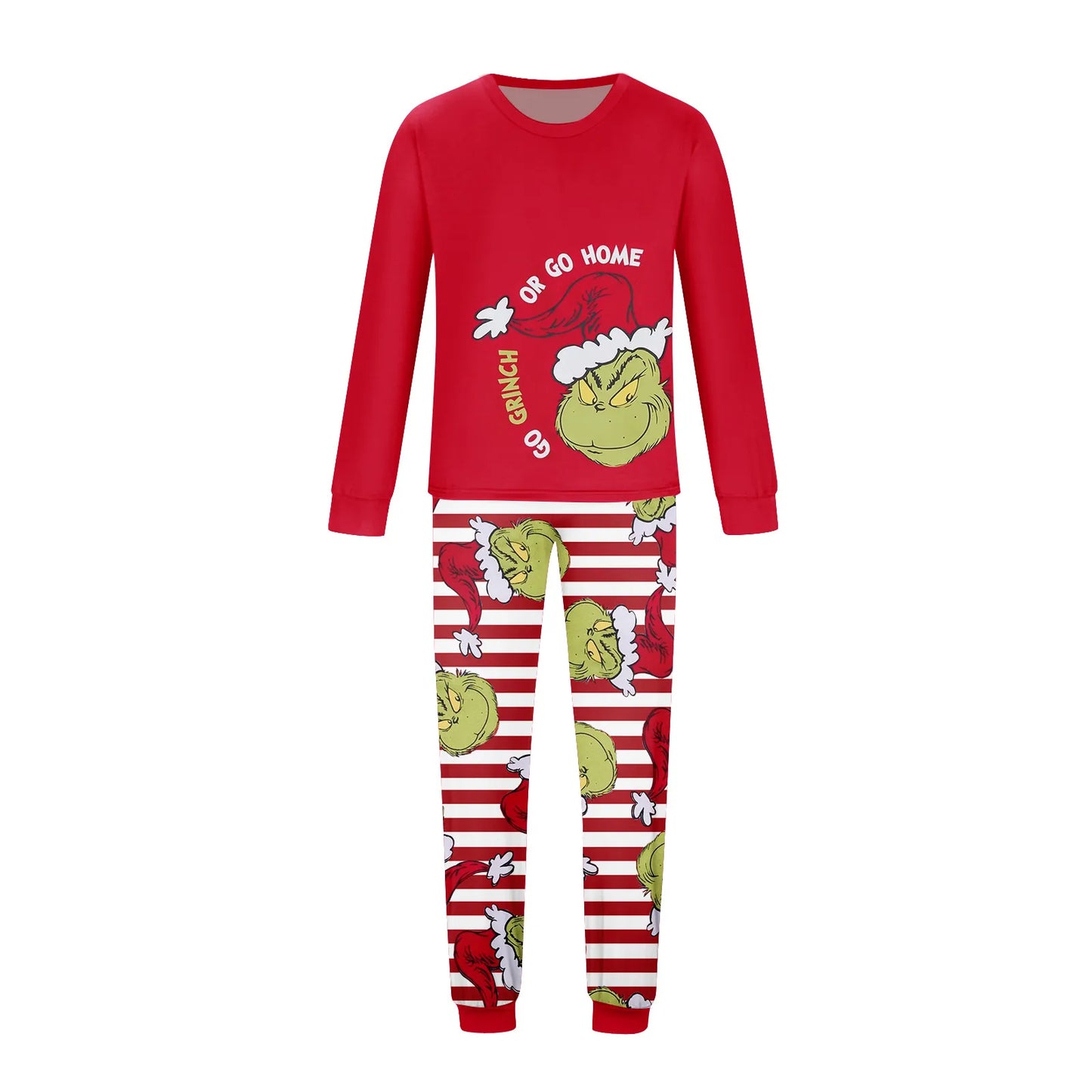 Family Matching Christmas Pjs, Playful Cartoon 2-Piece Pajama Set, Festive And Fun Holiday Sleepwear For The Whole Family