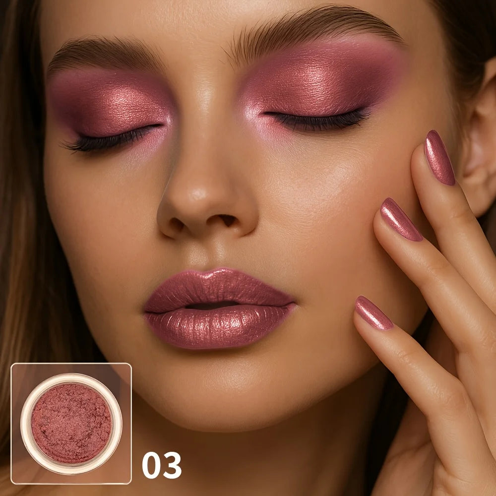 Fard à paupières pailleté - Fard à paupières brillant et ultra-lustré, facile à appliquer, avec un rendu des couleurs exceptionnel, idéal pour les fêtes et festivals.