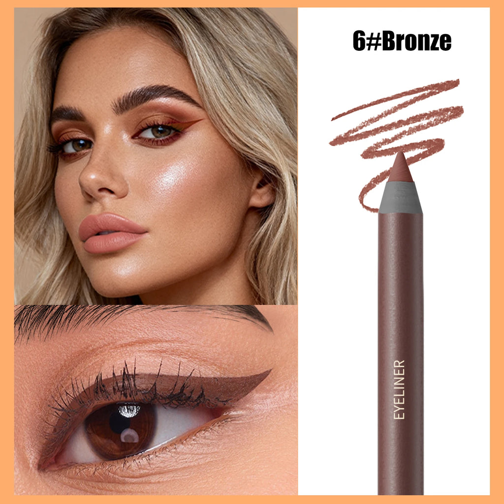 Crayon eyeliner, résistant à l'eau et à la transpiration, longue tenue et sans bavure, avec recharge dure.
