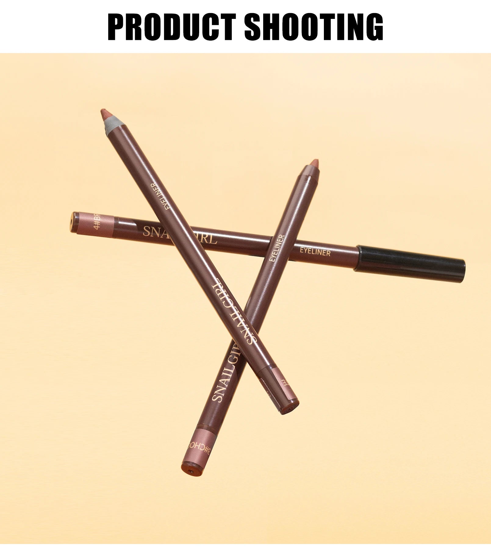Crayon eyeliner, résistant à l'eau et à la transpiration, longue tenue et sans bavure, avec recharge dure.