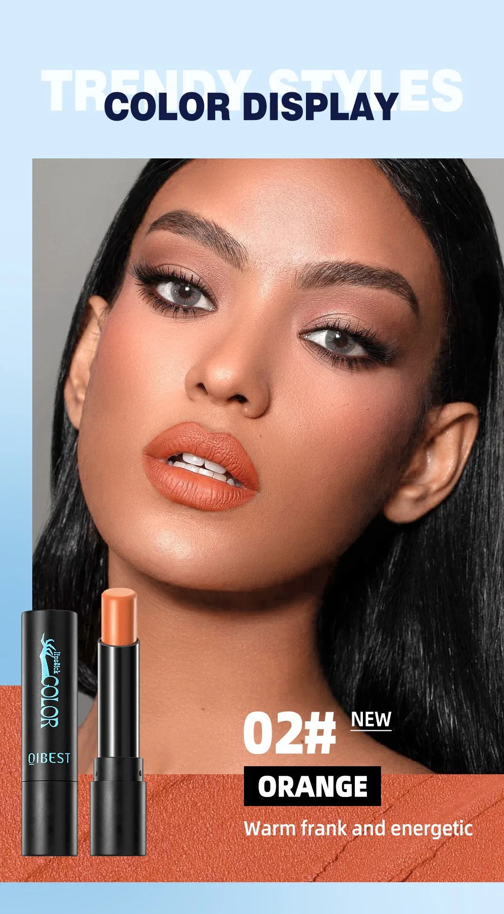 8 Colors Matte Nude Clay Lipstick Vampire Makeup Punk Black Lip Gloss Dark Paint Stick Durable Waterproof Lasting Cosmetics