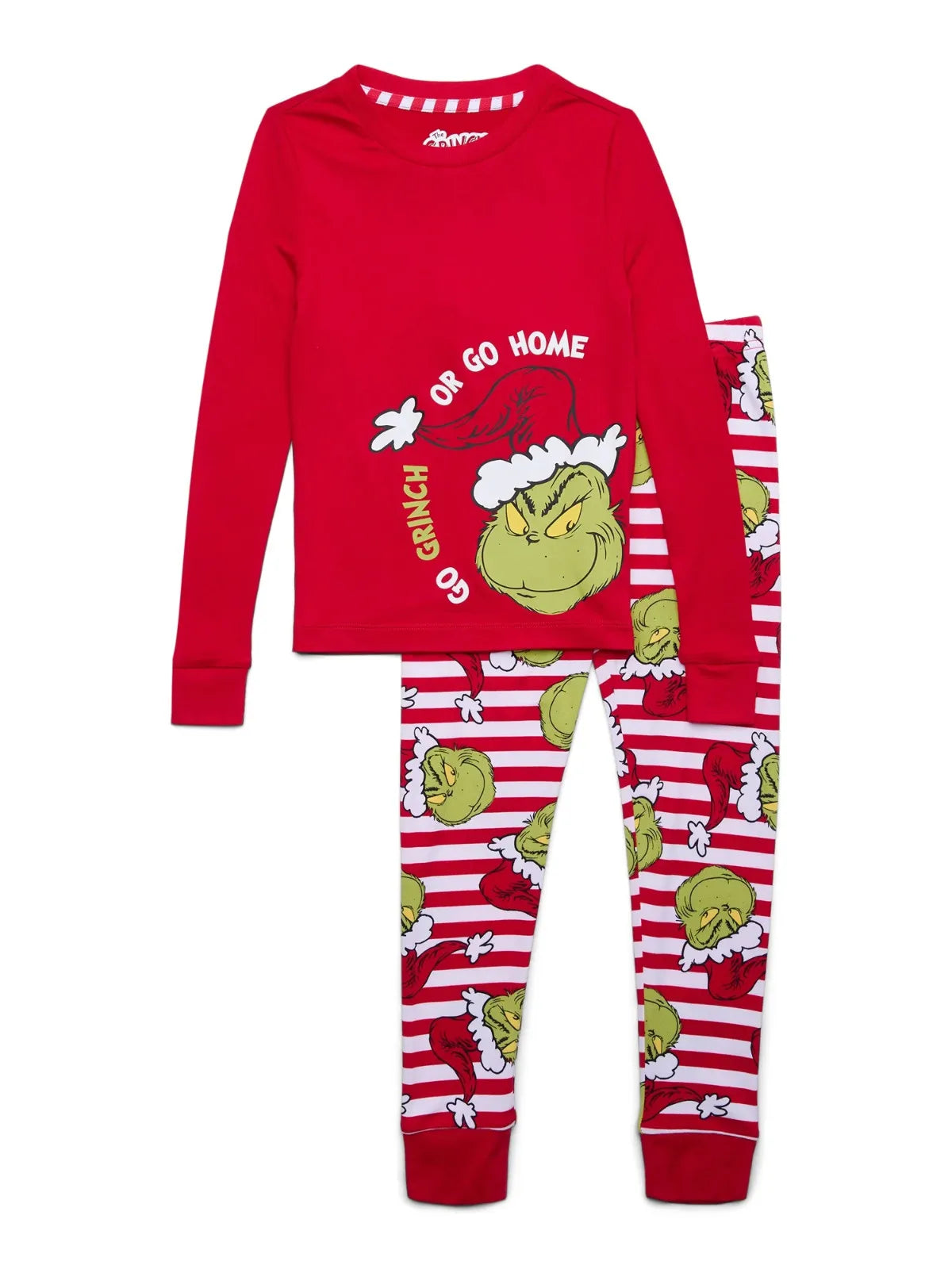 Family Matching Christmas Pjs, Playful Cartoon 2-Piece Pajama Set, Festive And Fun Holiday Sleepwear For The Whole Family