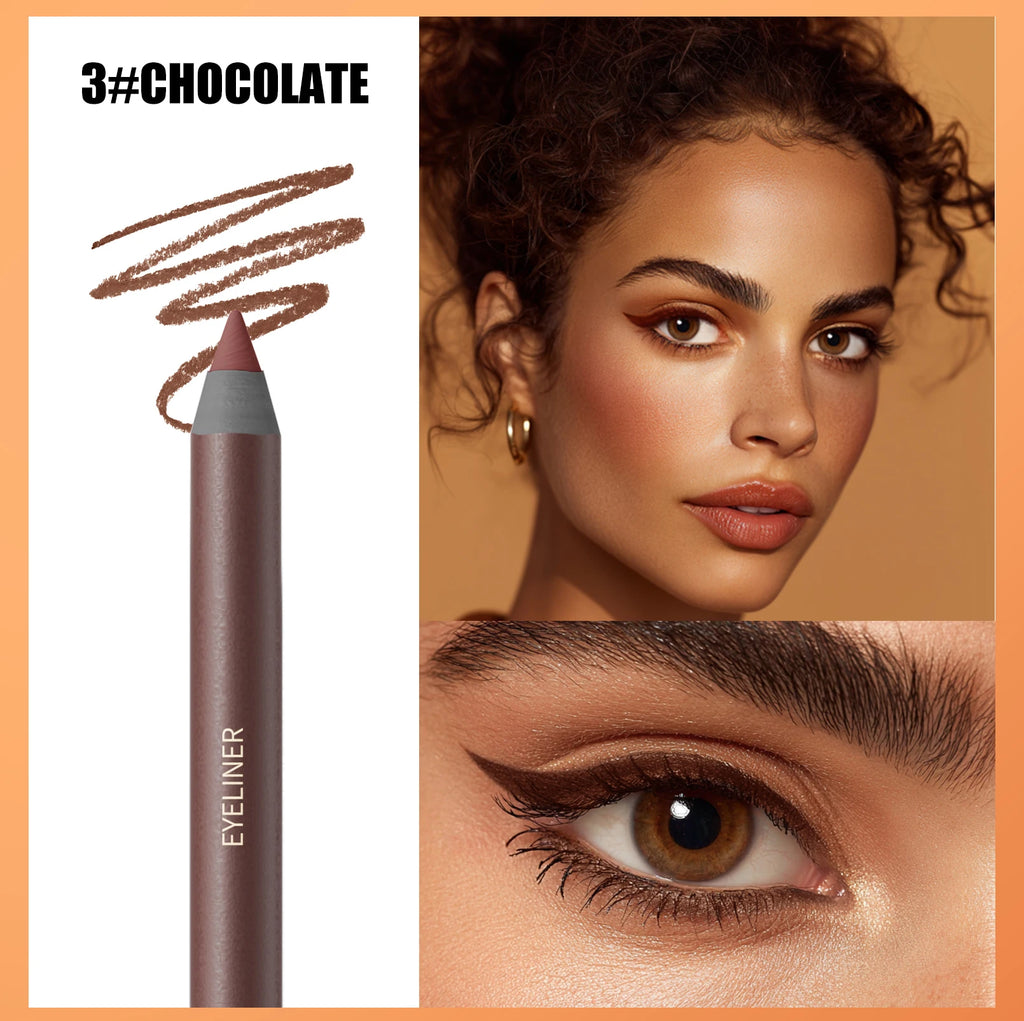 Crayon eyeliner, résistant à l'eau et à la transpiration, longue tenue et sans bavure, avec recharge dure.