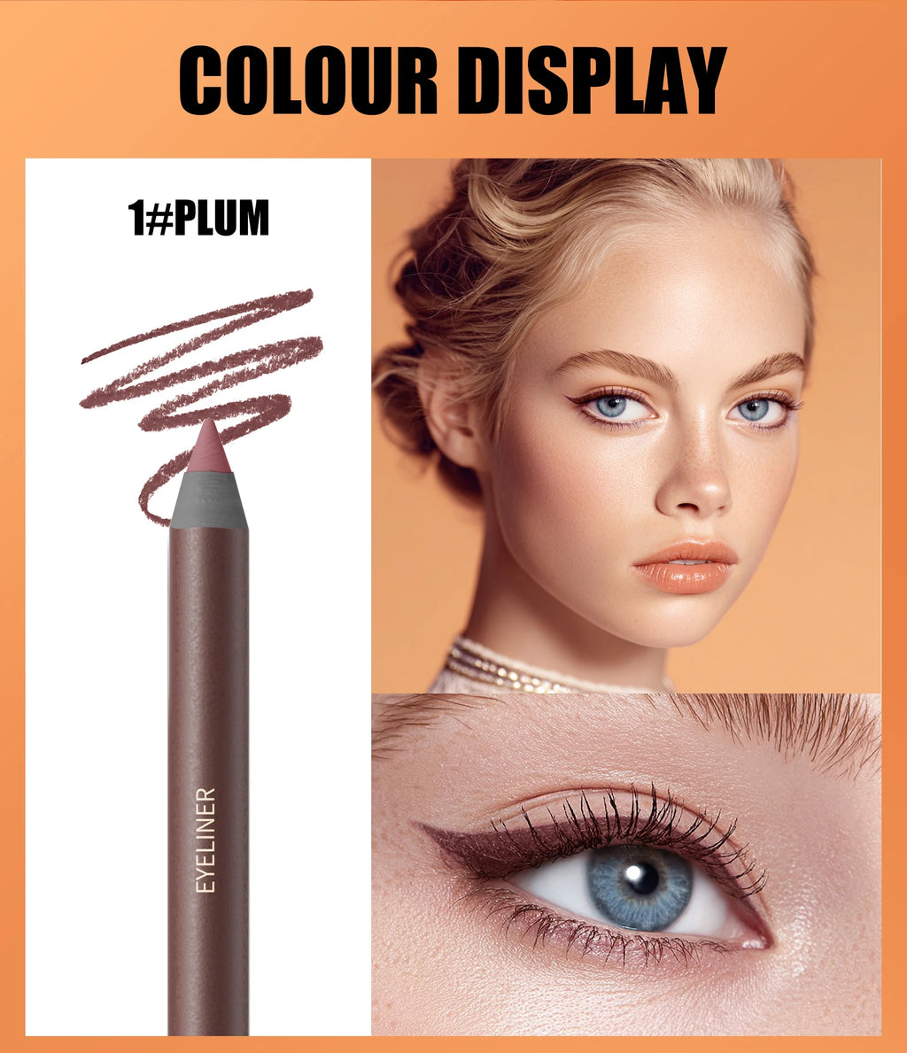 Crayon eyeliner, résistant à l'eau et à la transpiration, longue tenue et sans bavure, avec recharge dure.