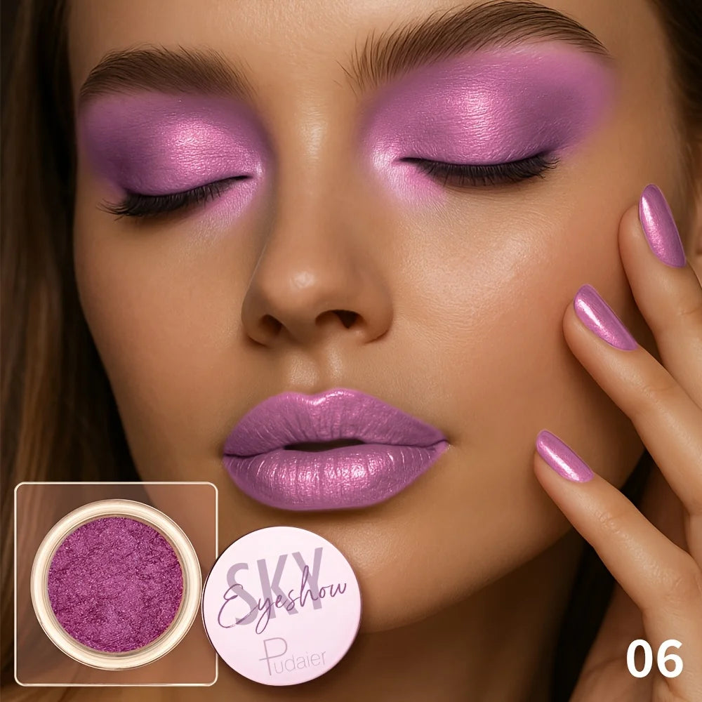 Fard à paupières pailleté - Fard à paupières brillant et ultra-lustré, facile à appliquer, avec un rendu des couleurs exceptionnel, idéal pour les fêtes et festivals.