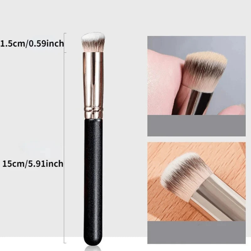 Pinceaux correcteurs fond de teint (1/2/5 pièces), pinceaux contouring et blush premium, pinceaux maquillage contour des yeux pour un teint dense et impeccable.