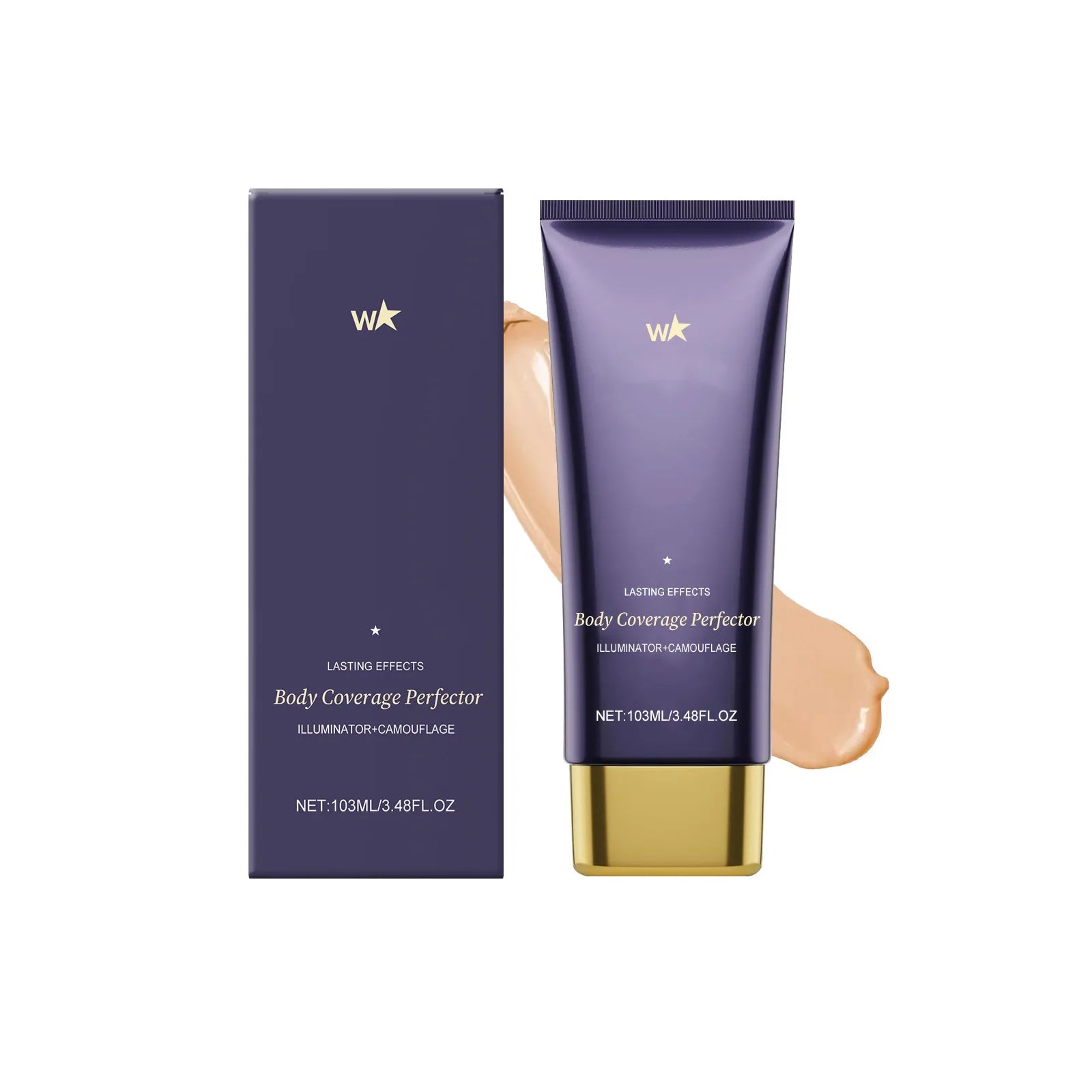 Beauty Body Coverage Perfector–Waterproof Leg & Body Makeup-Concealer For Scars, Spots, Veins, Tattoos and More Blend Cosmetics