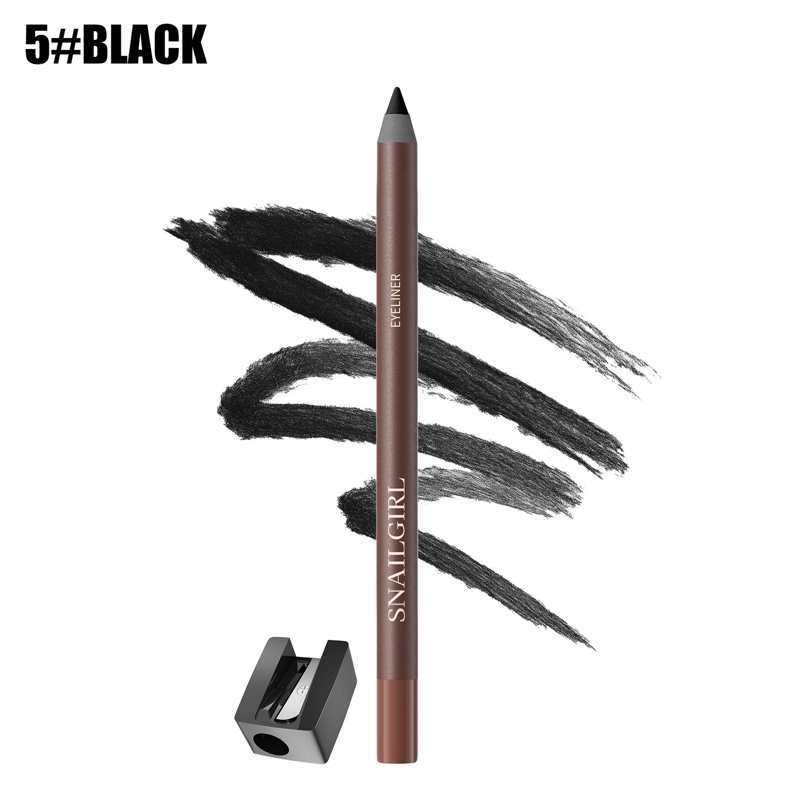 Eyeliner Pen, Waterproof And Sweatproof, Long Lasting Smudge ProofHard Refill Eyebrow Pencil