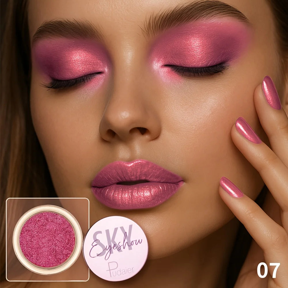 Fard à paupières pailleté - Fard à paupières brillant et ultra-lustré, facile à appliquer, avec un rendu des couleurs exceptionnel, idéal pour les fêtes et festivals.