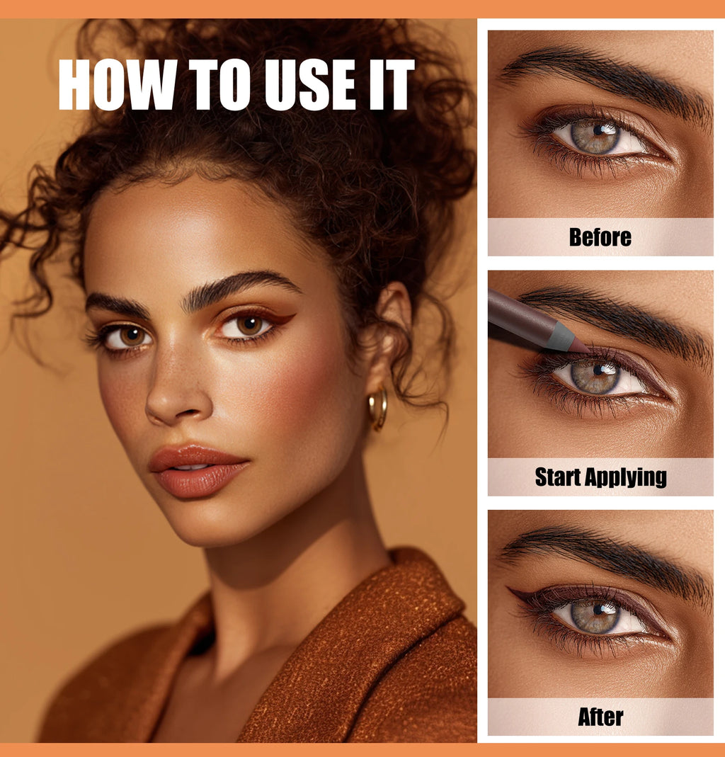 Crayon eyeliner, résistant à l'eau et à la transpiration, longue tenue et sans bavure, avec recharge dure.