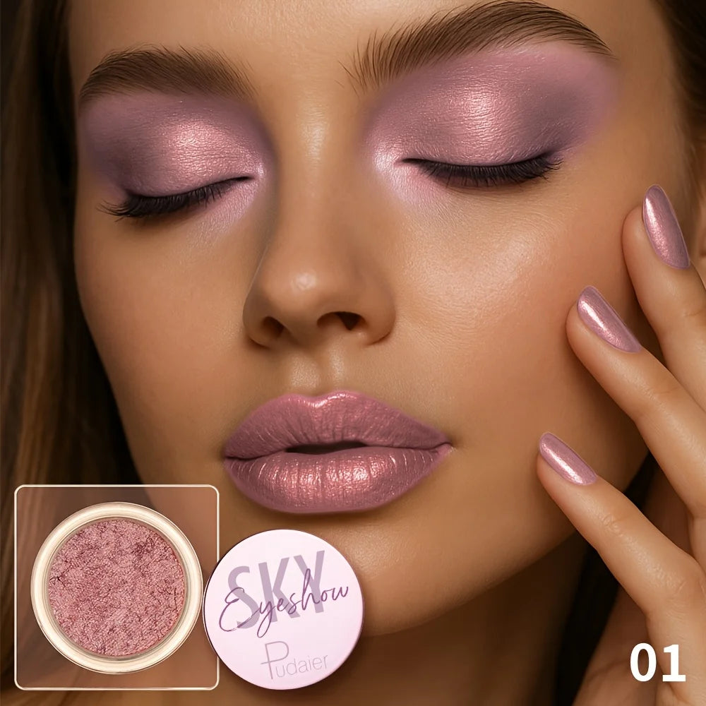 Fard à paupières pailleté - Fard à paupières brillant et ultra-lustré, facile à appliquer, avec un rendu des couleurs exceptionnel, idéal pour les fêtes et festivals.