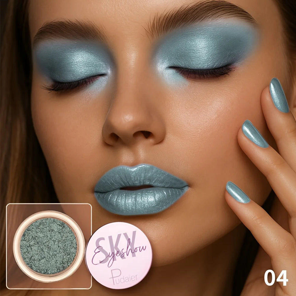 Fard à paupières pailleté - Fard à paupières brillant et ultra-lustré, facile à appliquer, avec un rendu des couleurs exceptionnel, idéal pour les fêtes et festivals.