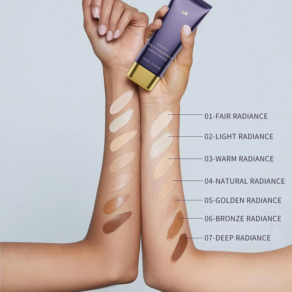 Beauty Body Coverage Perfector–Waterproof Leg & Body Makeup-Concealer For Scars, Spots, Veins, Tattoos and More Blend Cosmetics