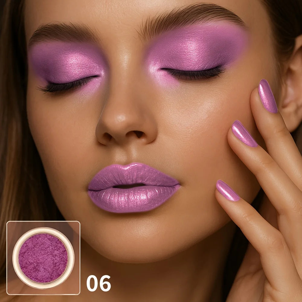 Fard à paupières pailleté - Fard à paupières brillant et ultra-lustré, facile à appliquer, avec un rendu des couleurs exceptionnel, idéal pour les fêtes et festivals.