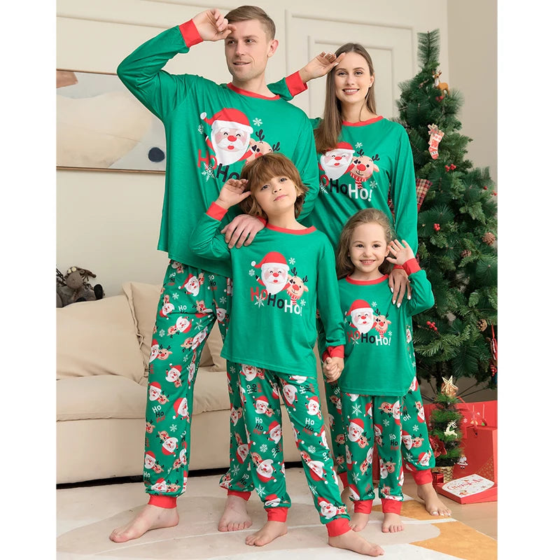 Christmas Family Pajamas Set 2023 Xmas Matching Outfit Adult Kids Women Pyjamas Clothes Mother And Daughter Father Son Sleepwear
