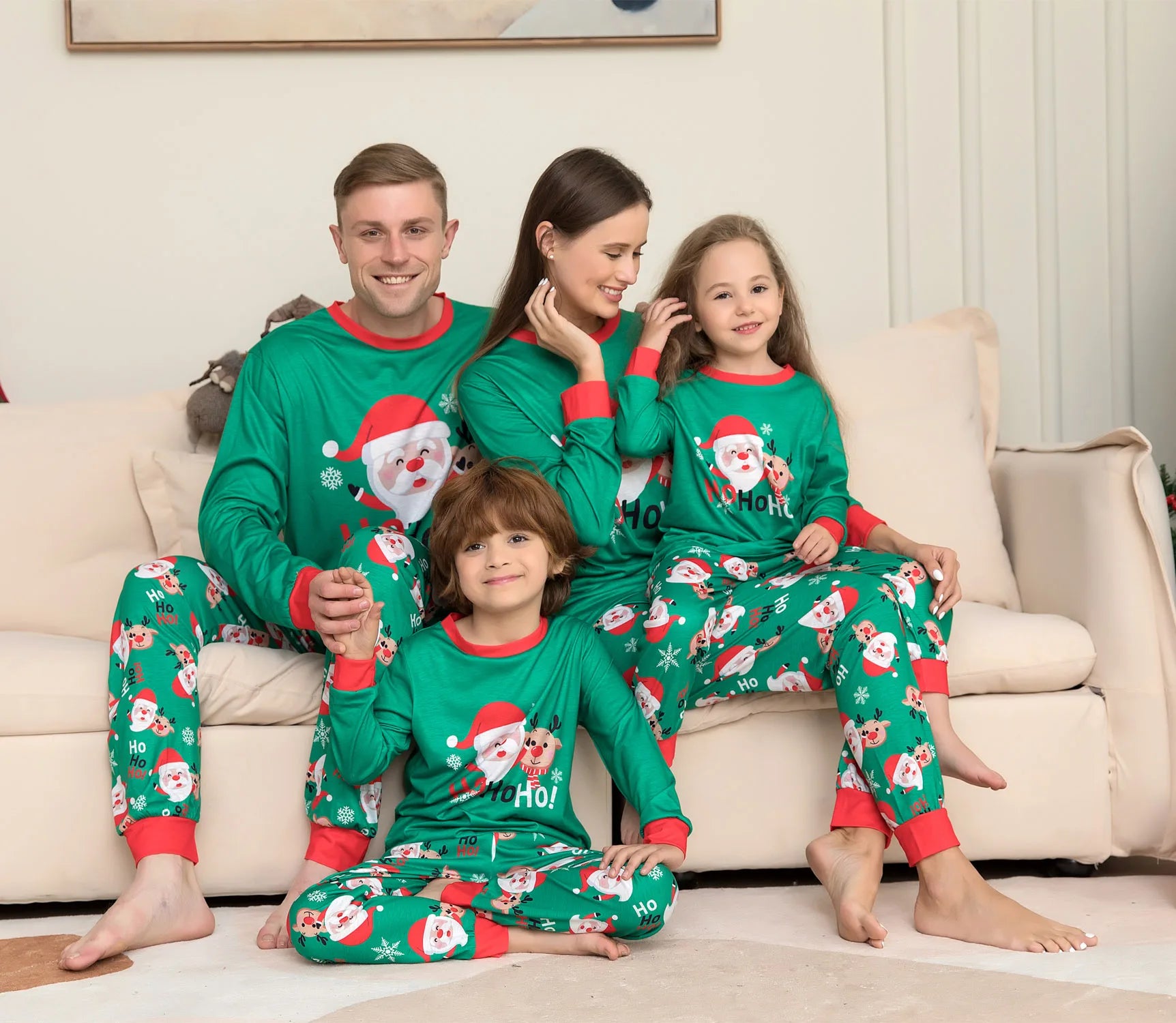 Christmas Family Pajamas Set 2023 Xmas Matching Outfit Adult Kids Women Pyjamas Clothes Mother And Daughter Father Son Sleepwear