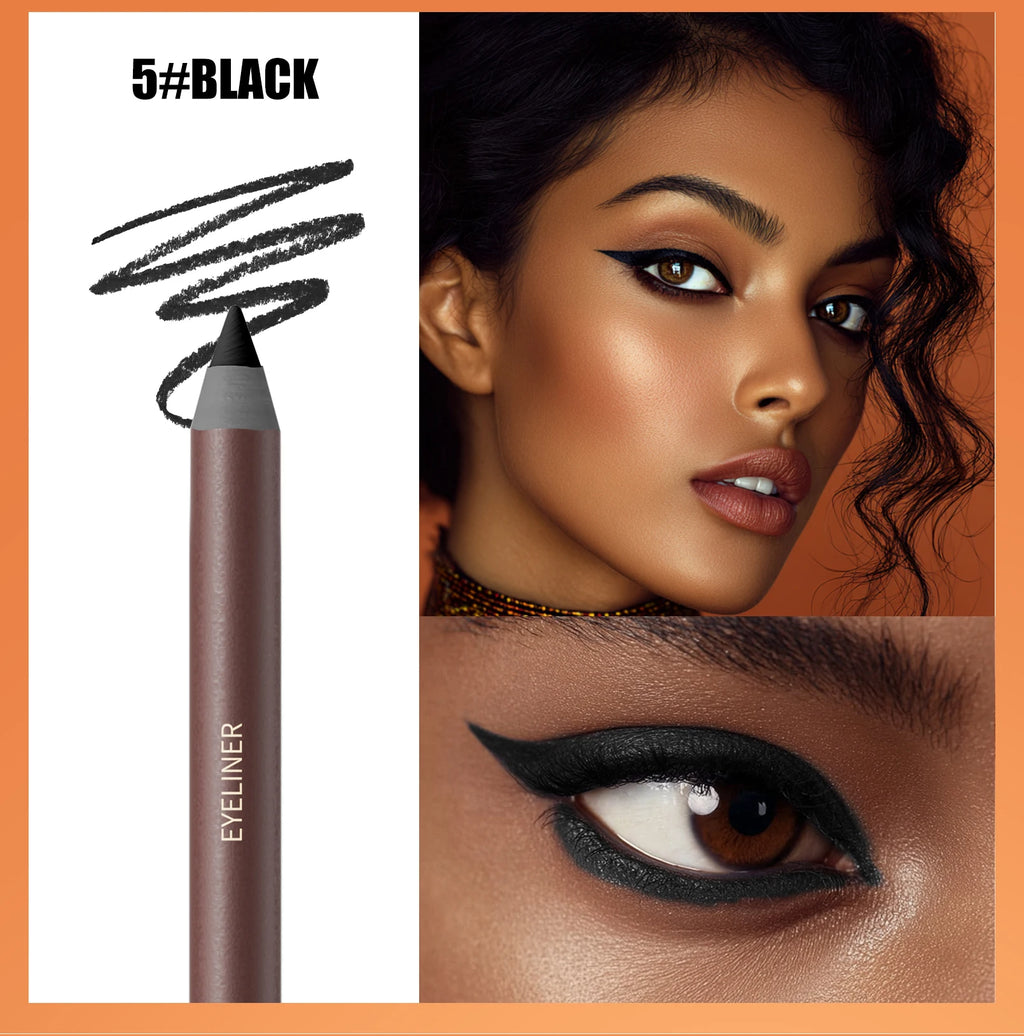 Crayon eyeliner, résistant à l'eau et à la transpiration, longue tenue et sans bavure, avec recharge dure.