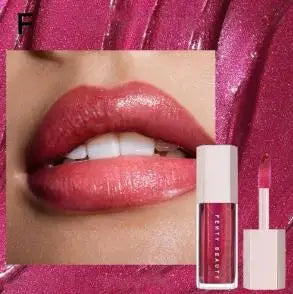 Fenty Beauty Gloss à lèvres soyeux et riche Miel Gloss à lèvres rouge Stardust Poudre compacte pour le contouring Stick illuminateur Diamond Highlighter