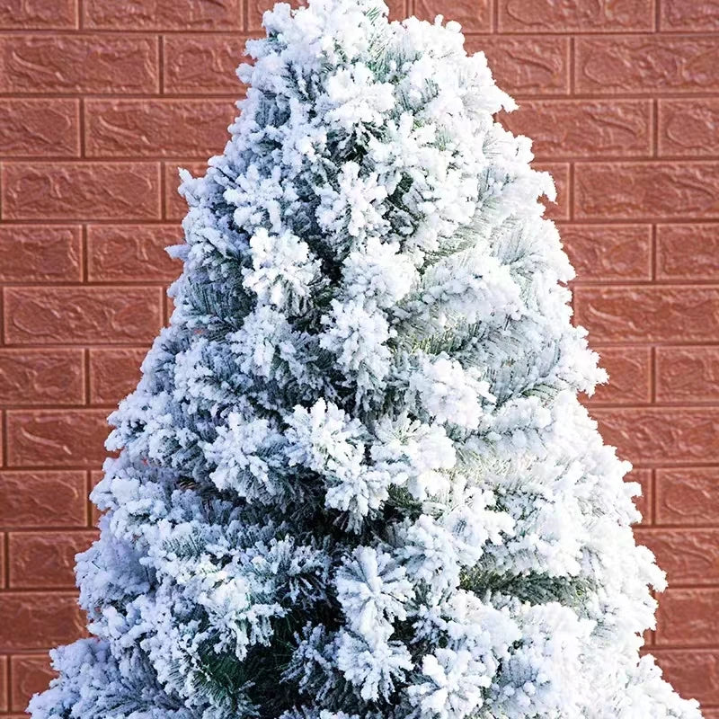 NNEOBA Flocking Snow Christmas Tree Mall Decoration