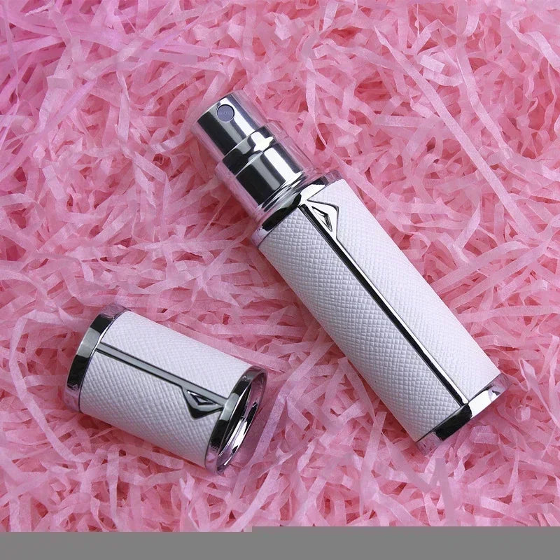5ml Leather Perfume Bottle Refillable Perfume Atomizer for Travel Spray Bottle with Ultral Fine Fragrance Container Empty Mini