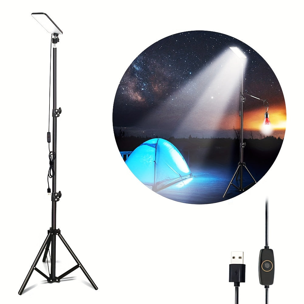 NNETM Portable LED Telescopic Camping Light with Stand