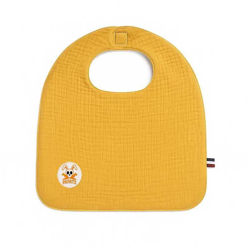 bavoir en coton bio honey papate puericulture