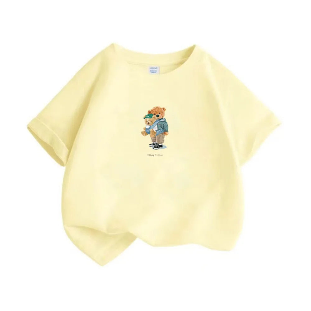 Cartoon Teddy Bear Sewing Hot Stamping Pattern Heat Transfer Printing Sticker High Elasticity Water-resistant Wash Resistant