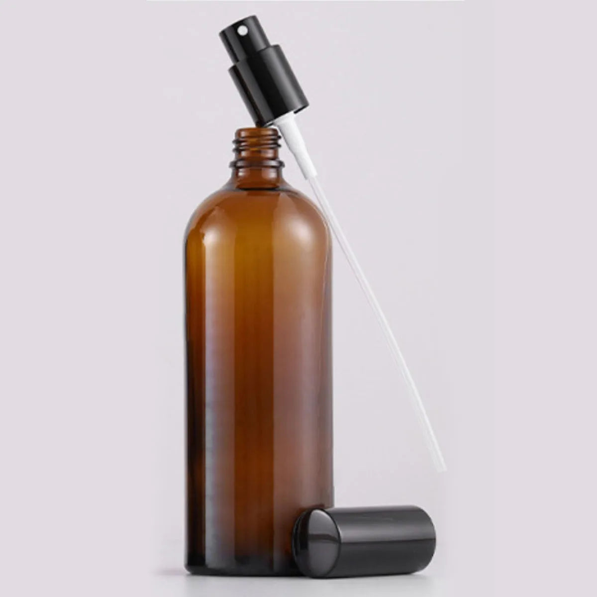 2X 200ML Refillable Glass Bottle with Dropper / Sprayer Atomizer for Essential Perfume Oils Aromatherapy Orifice Reducer Drop