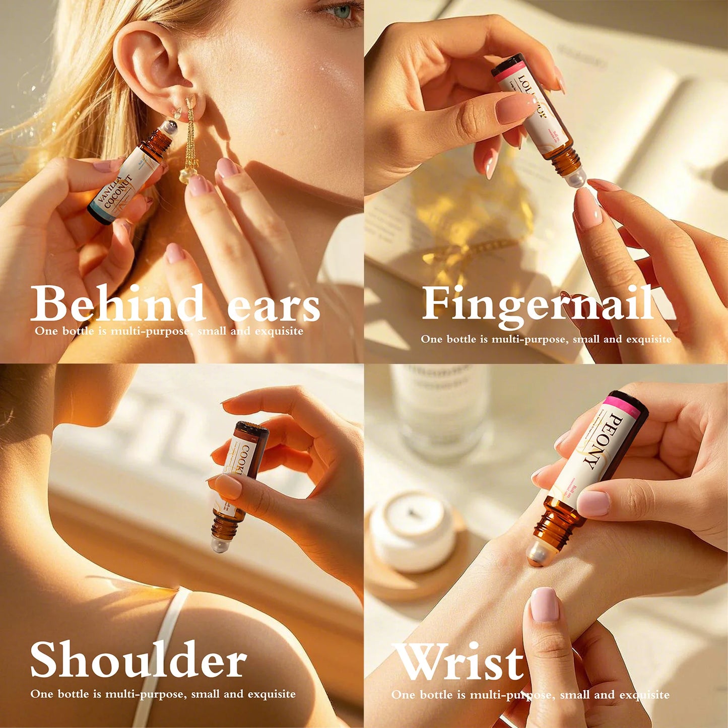 3PC 10ml Vanilla coconut perfumes Essential Oils Roller  original imported  luxury fragrance perfume mini branded perfume